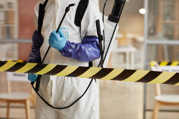 Professional Biohazard technician working in West Hills, NY